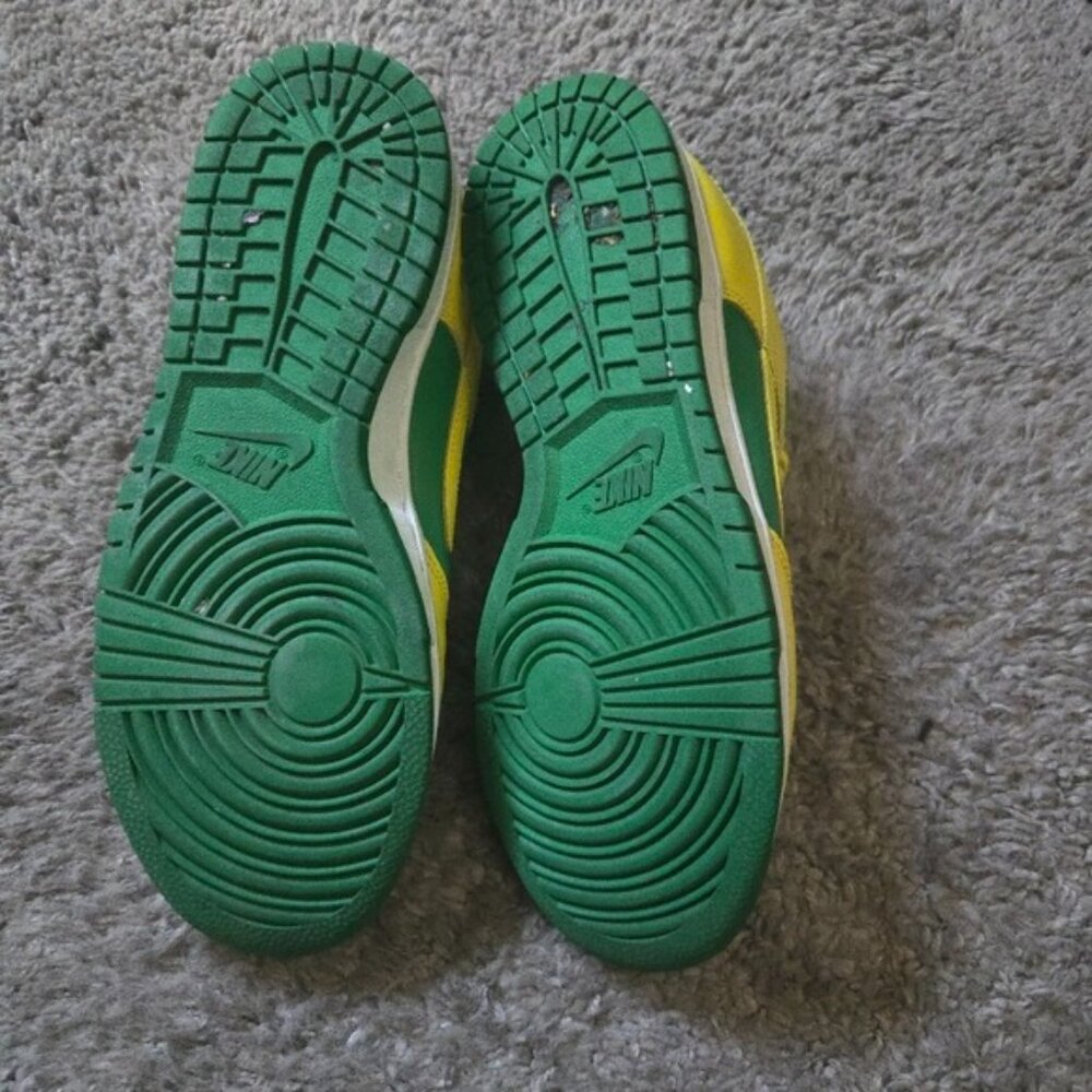 Nike Dunk Reverse Brazil Men 8.5 Yellow And Green Used 022026 - Picture 7 of 9